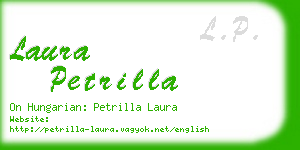 laura petrilla business card